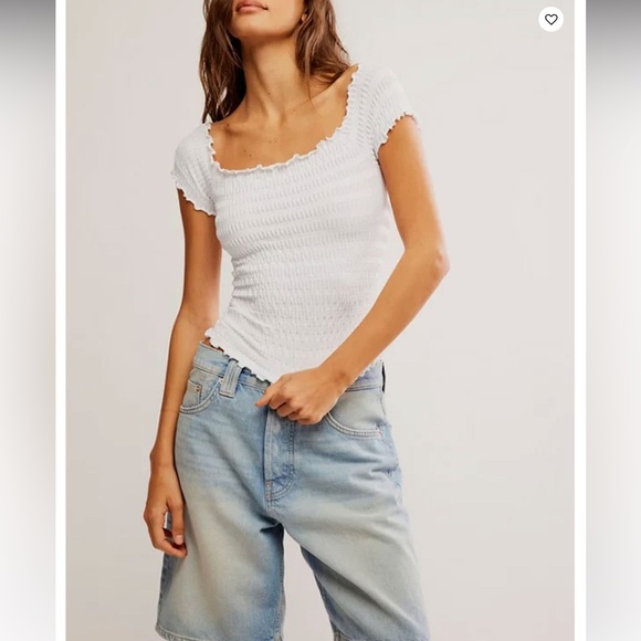 Free People Off-Shoulder Ribbed Top - Picture 5 of 7